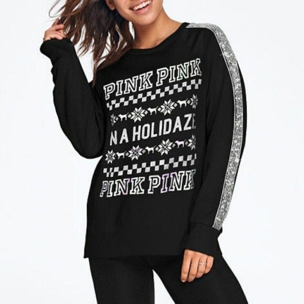 Victoria’s Secret PINK “IN A HOLIDAZE" Sequin Top